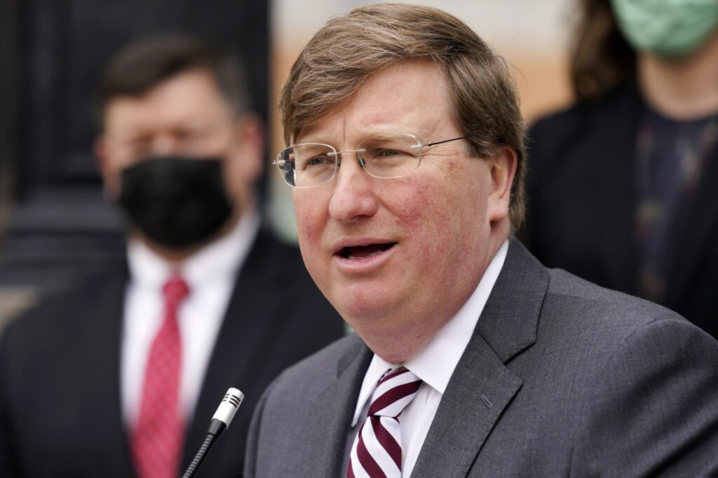 The Governor Of Mississippi, Tate Reeves Announce