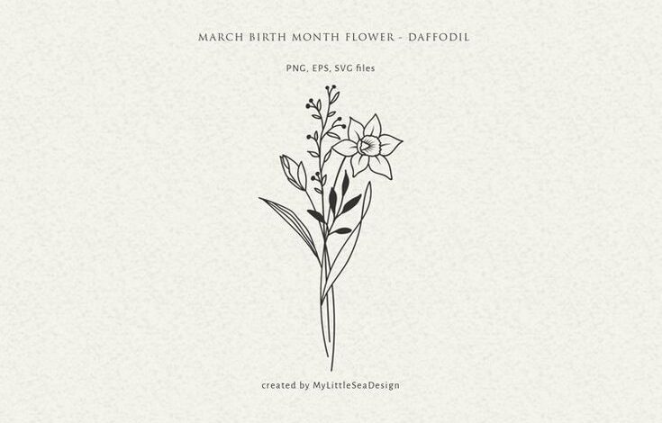 March Birth Flower Tattoo. Symbolism And History Behind Daffodils