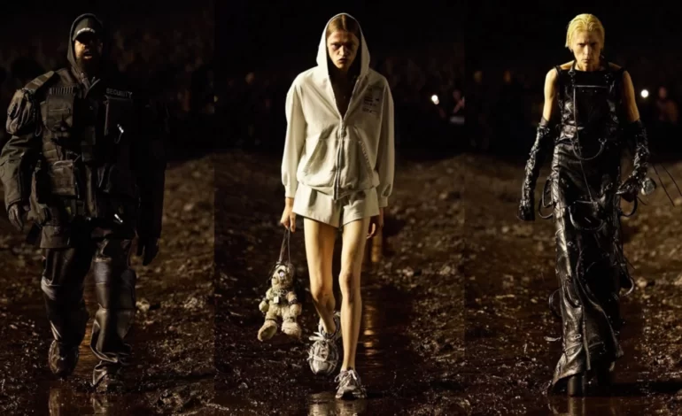 Balenciaga’s Paris Fashion Week Mud Pit Show Stuns The Internet