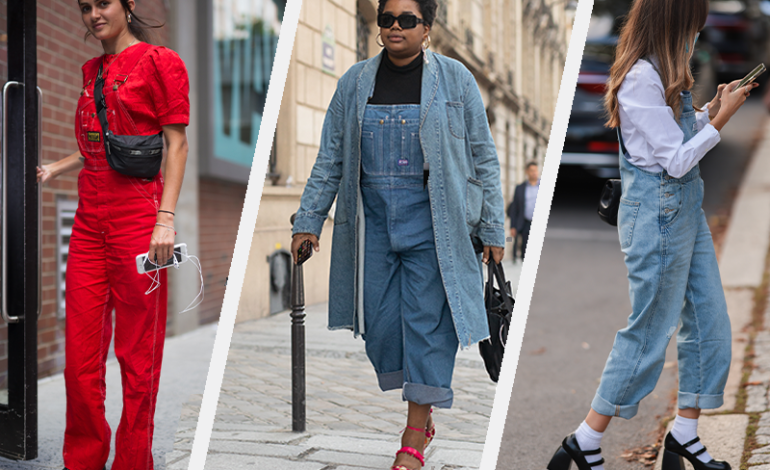 90s Fashion Denim Overall Styling