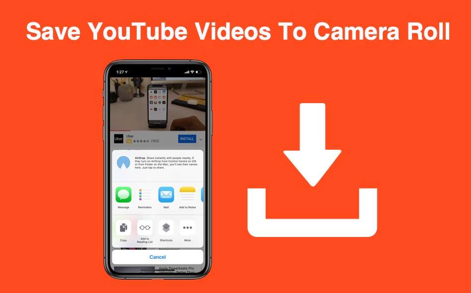 How To Save YouTube Videos To The Camera Roll On An iPhone