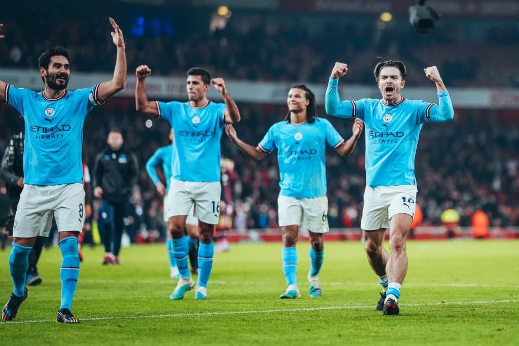 Manchester City Beat Arsenal and hold the top position in the Premier League