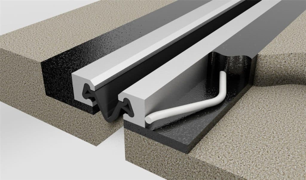 Elastomeric in the Metal Runners Expansion Joint