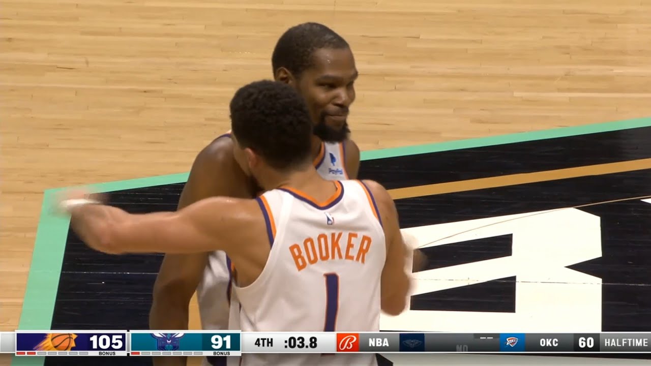 Kevin Durant Hit 23 Points In His Debut Match For Phoenix Sun Against Charlotte Hornets
