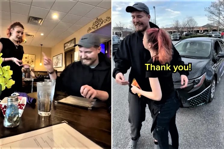 MrBeast Is Called Out After Giving Tip To Waitress A Brand New Car